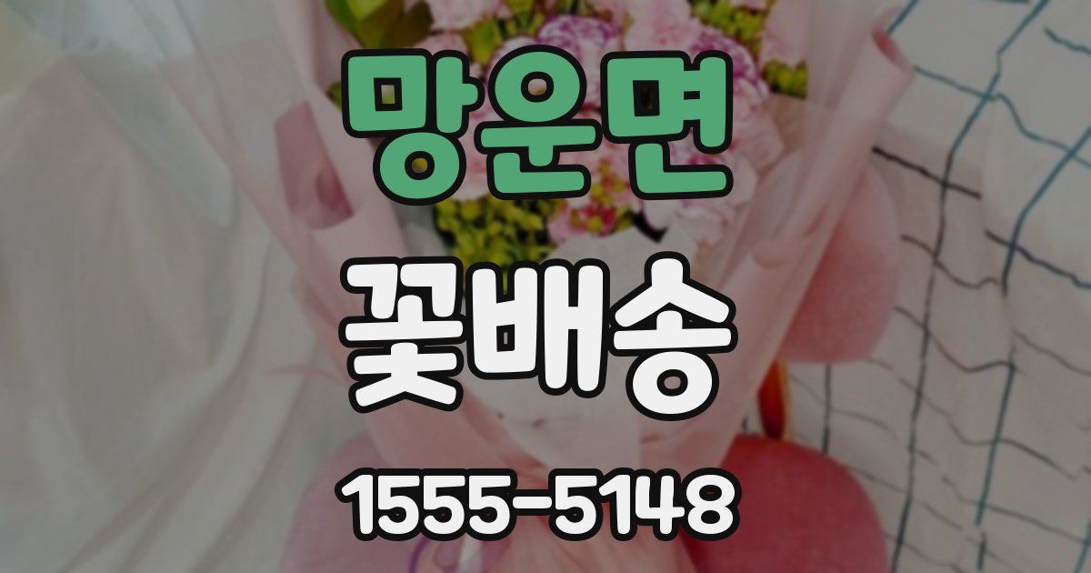 망운면 꽃배송