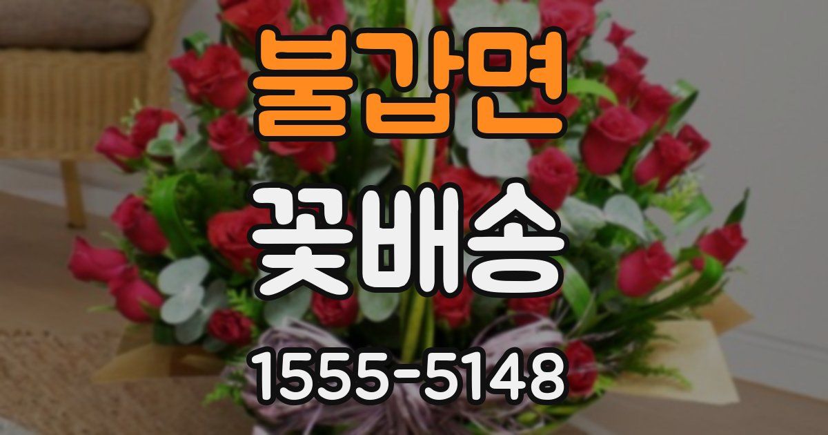 불갑면 꽃배송