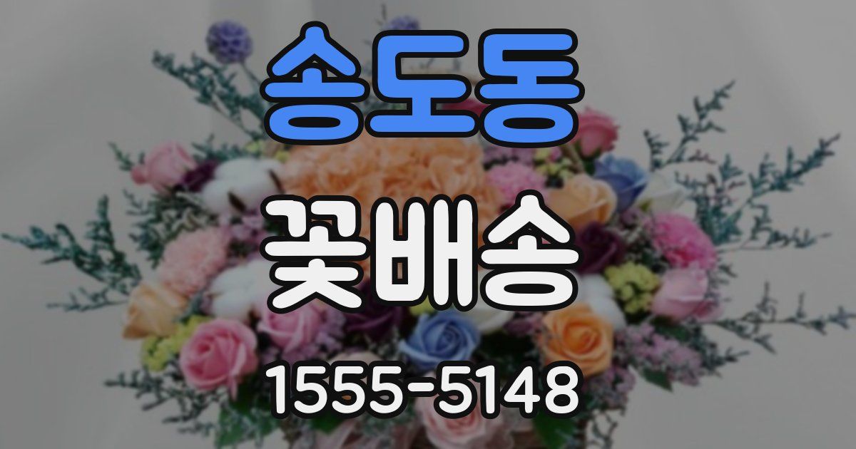 송도동 꽃배송