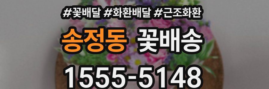 송정동 꽃배송