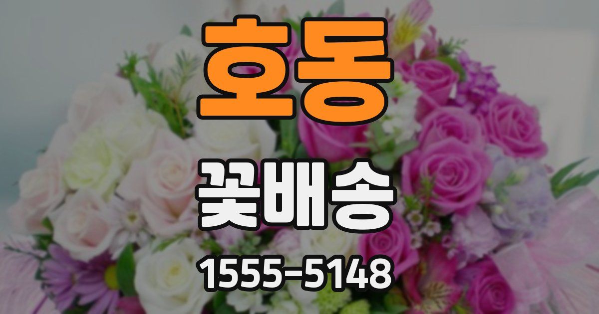 호동 꽃배송
