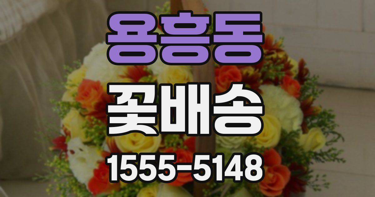 용흥동 꽃배송