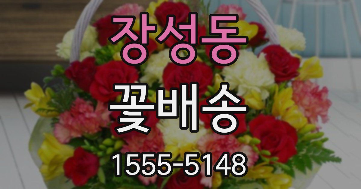 장성동 꽃배송