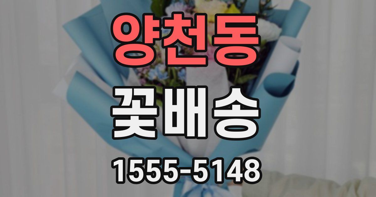 양천동 꽃배송
