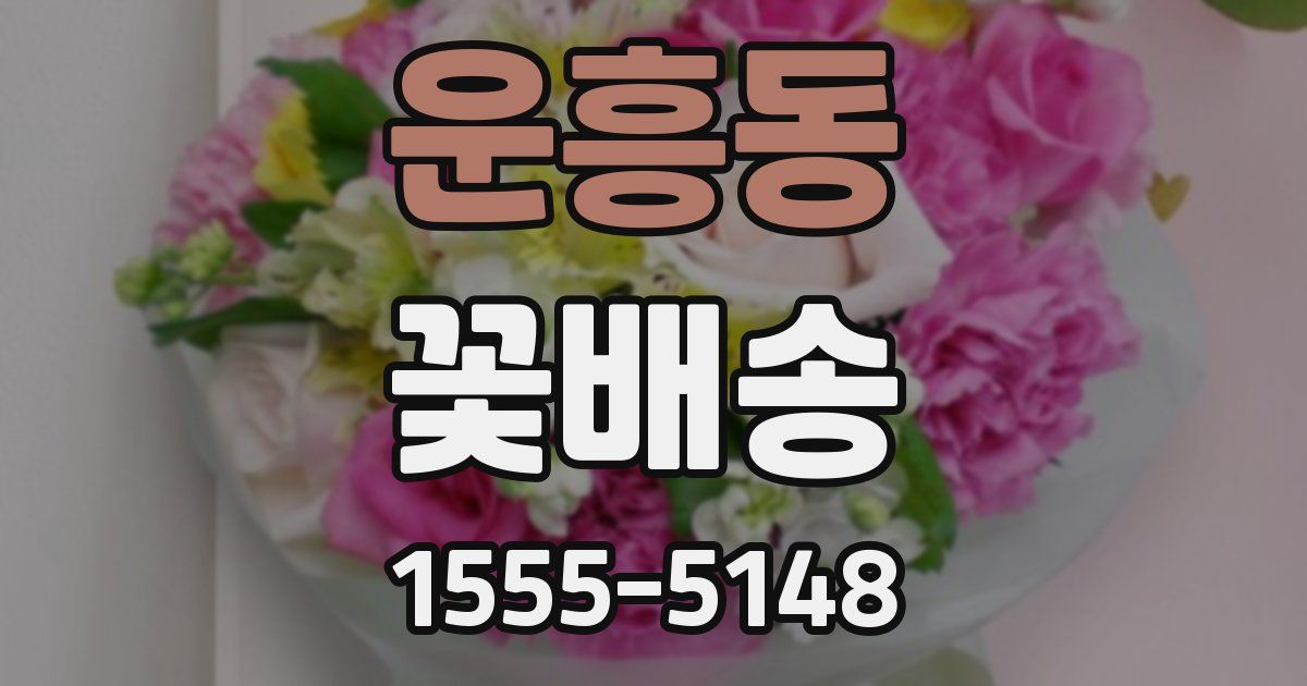 운흥동 꽃배송