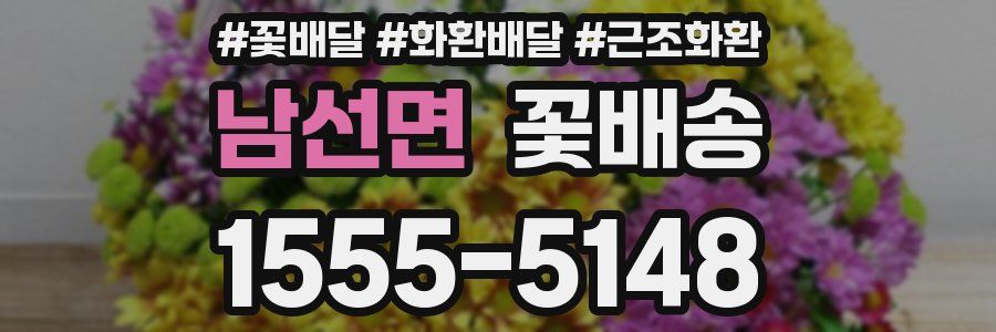 남선면 꽃배송