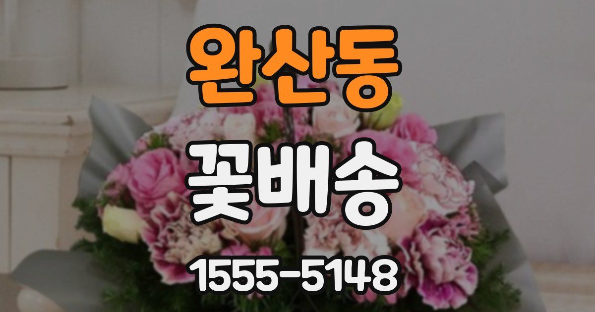 완산동 꽃배송