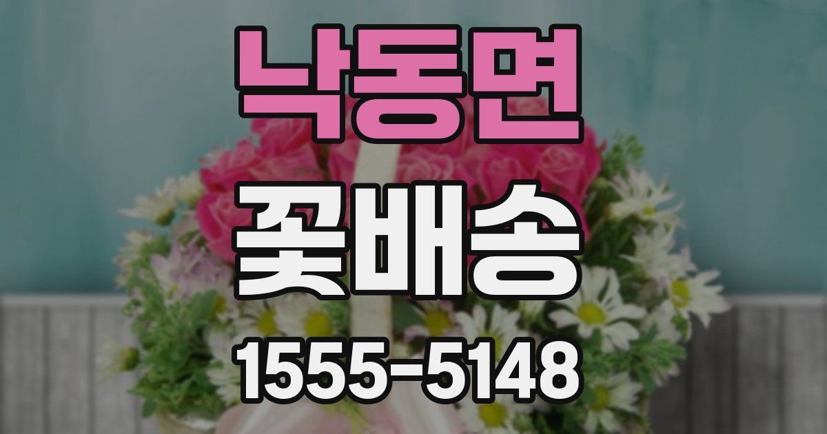 낙동면 꽃배송