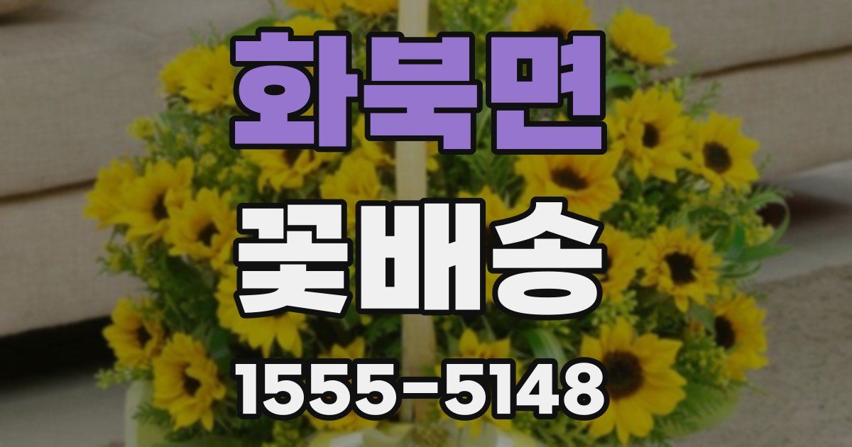 화북면 꽃배송
