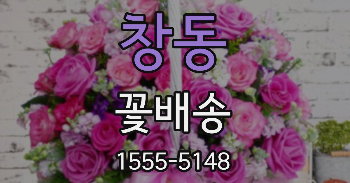 창동 꽃배송
