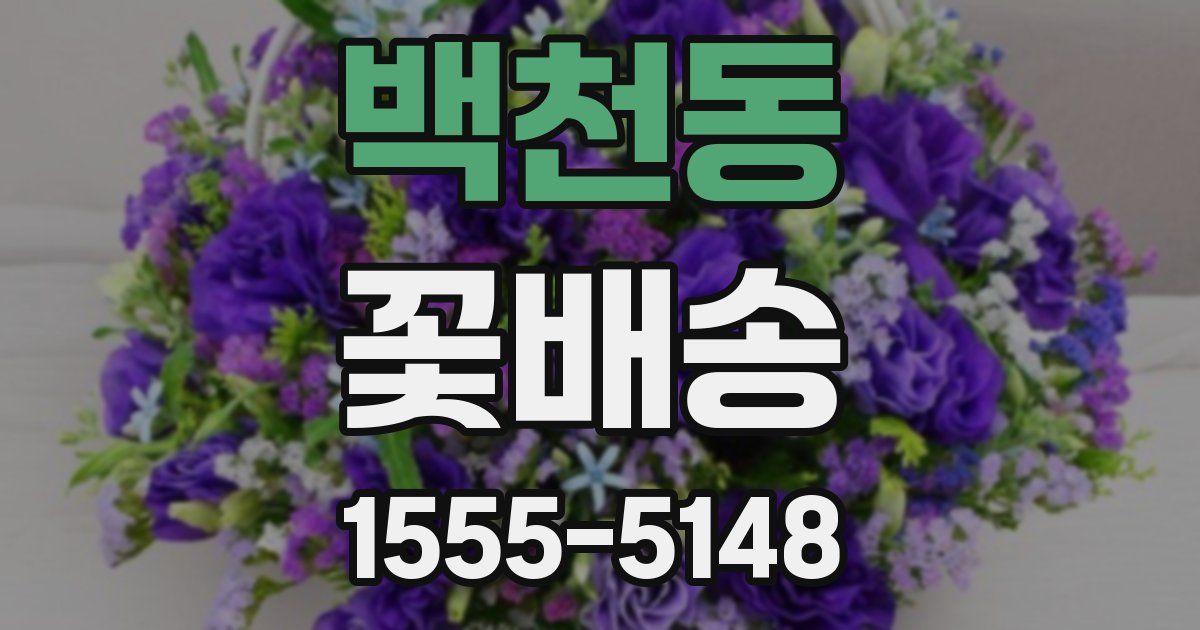 백천동 꽃배송