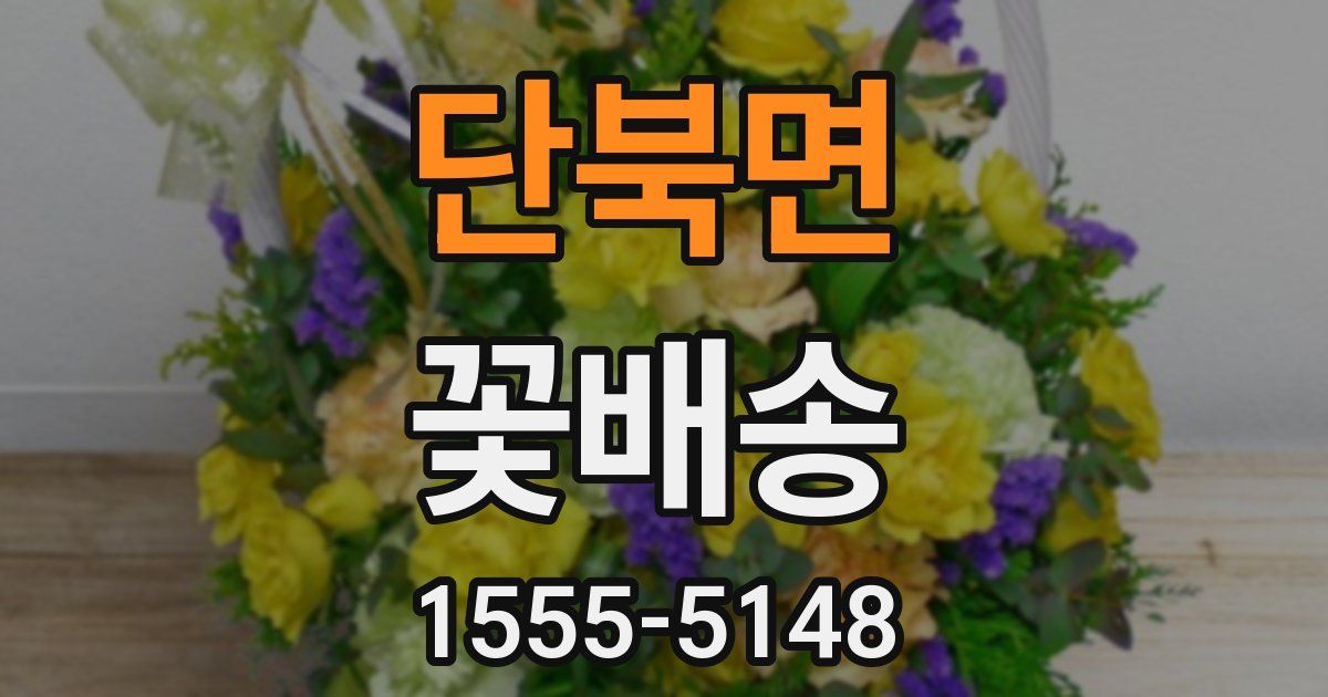 단북면 꽃배송