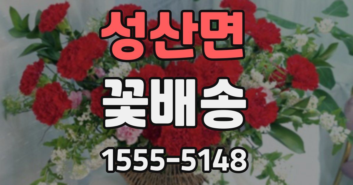 성산면 꽃배송