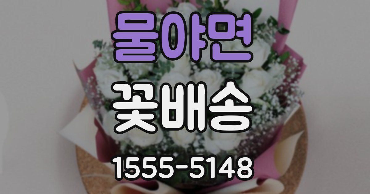 물야면 꽃배송
