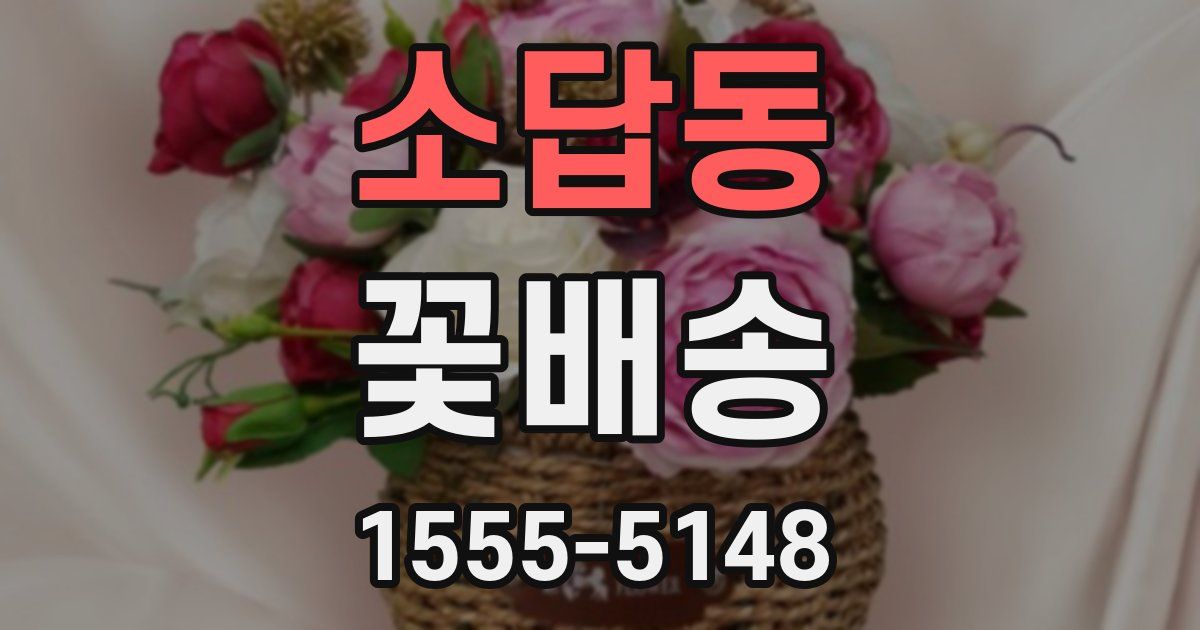 소답동 꽃배송