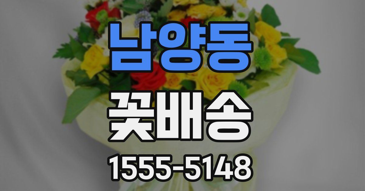 남양동 꽃배송