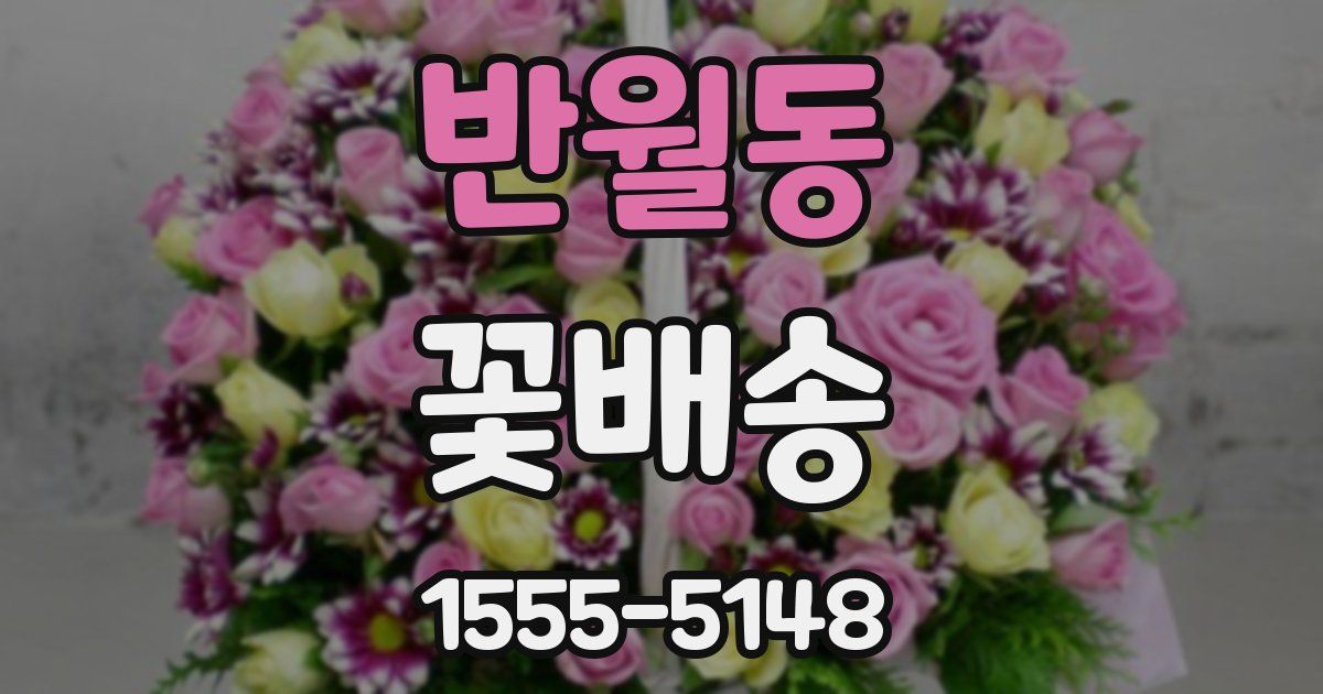 반월동 꽃배송