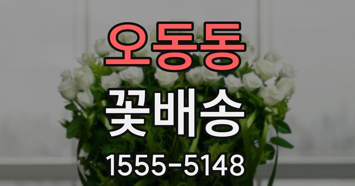 오동동 꽃배송