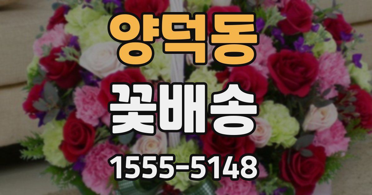 양덕동 꽃배송