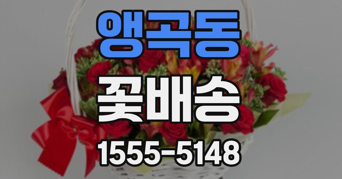 앵곡동 꽃배송