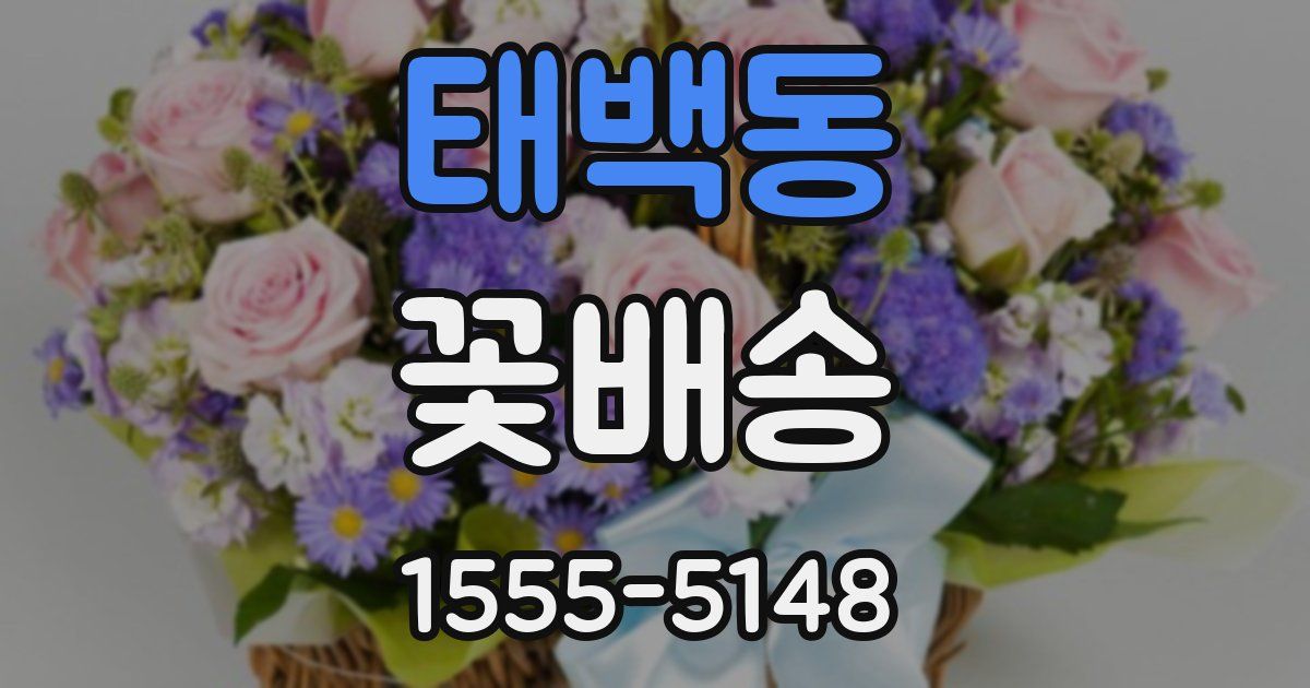 태백동 꽃배송