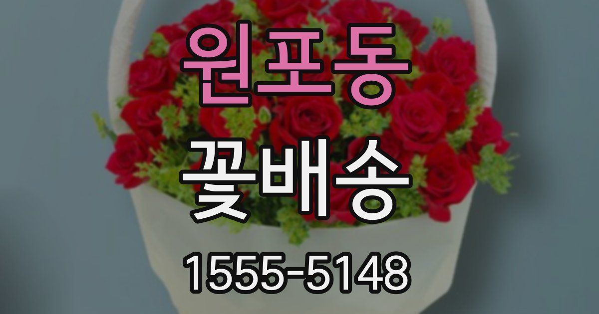 원포동 꽃배송