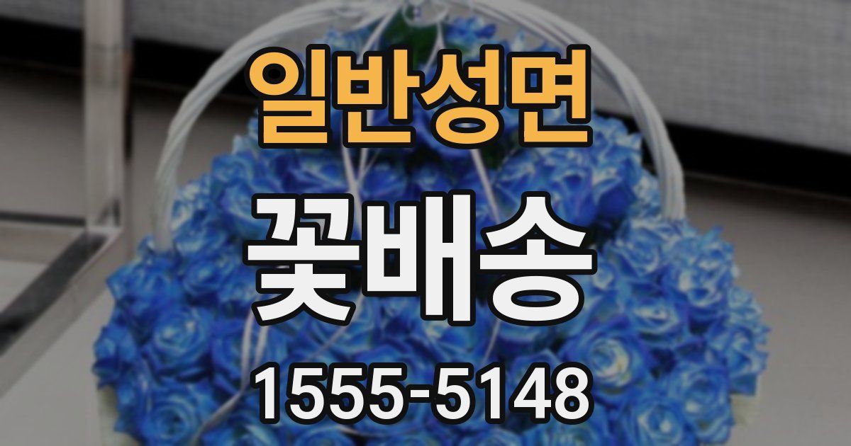 일반성면 꽃배송