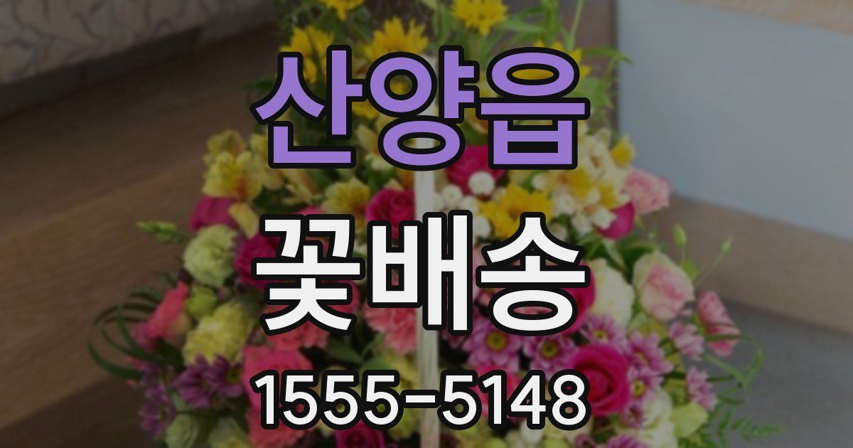 산양읍 꽃배송