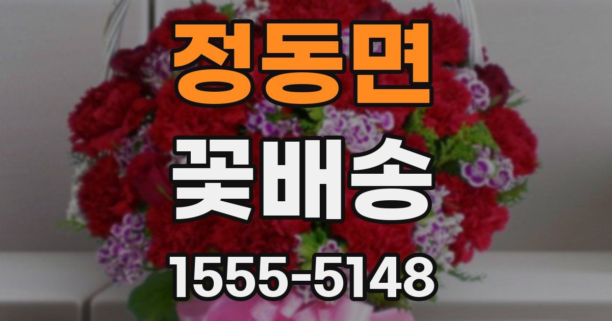 정동면 꽃배송