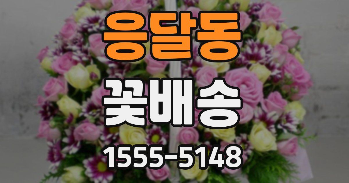 응달동 꽃배송