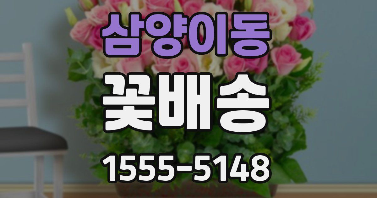 삼양이동 꽃배송