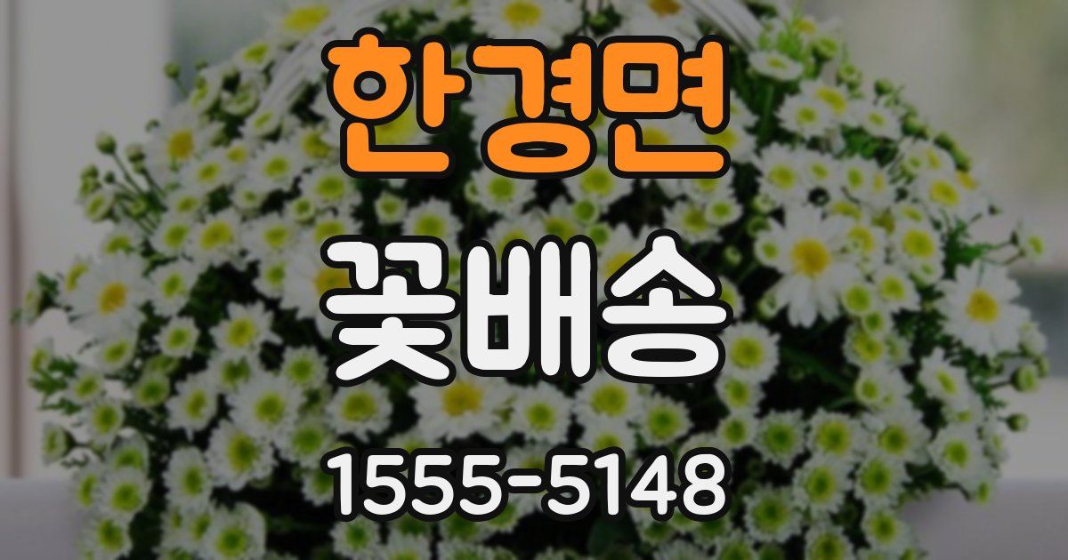 한경면 꽃배송