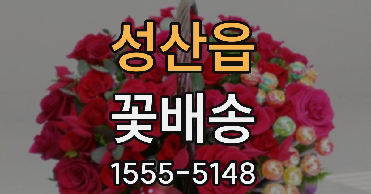 성산읍 꽃배송
