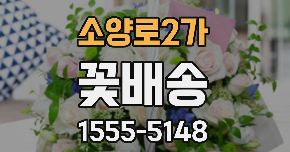 소양로2가 꽃배송