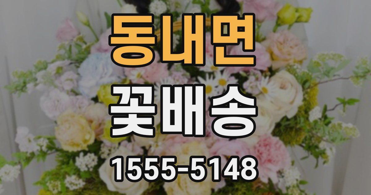 동내면 꽃배송