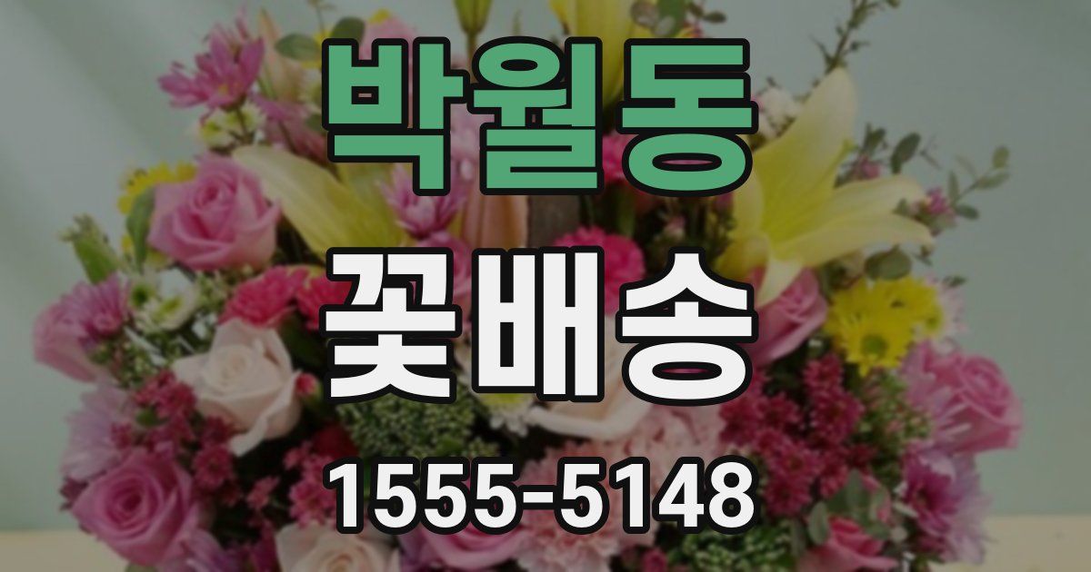 박월동 꽃배송