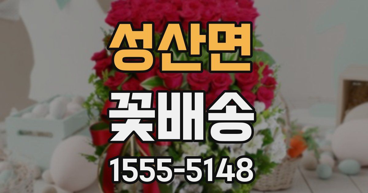 성산면 꽃배송