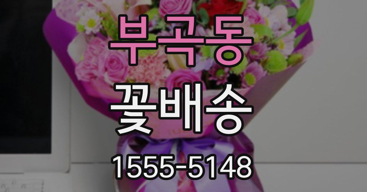 부곡동 꽃배송