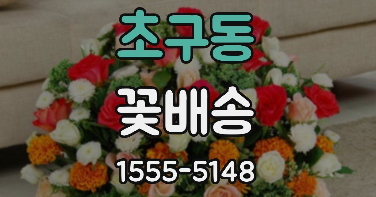 초구동 꽃배송