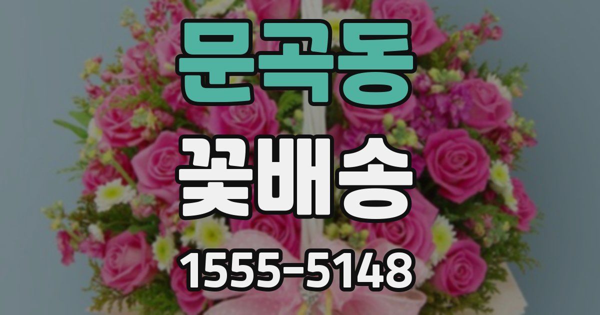문곡동 꽃배송