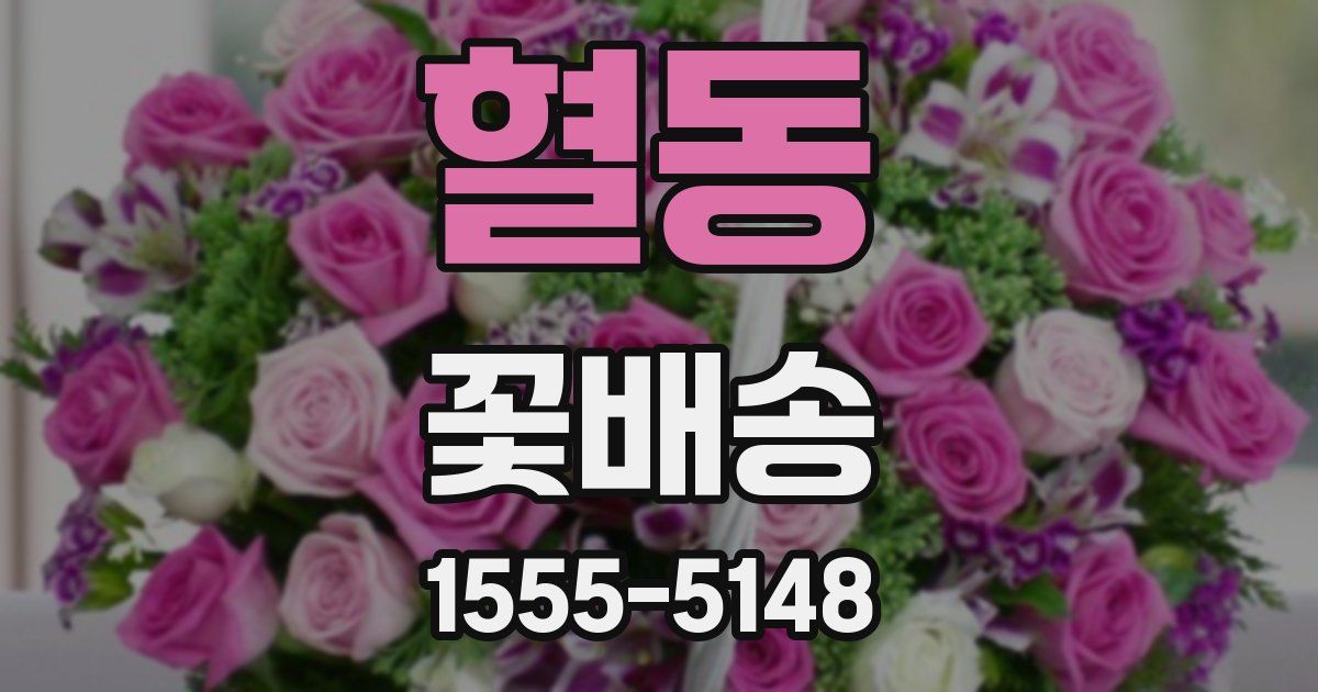혈동 꽃배송