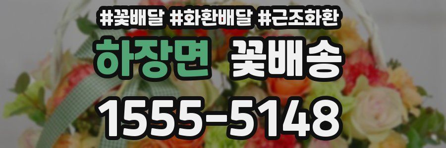 하장면 꽃배송