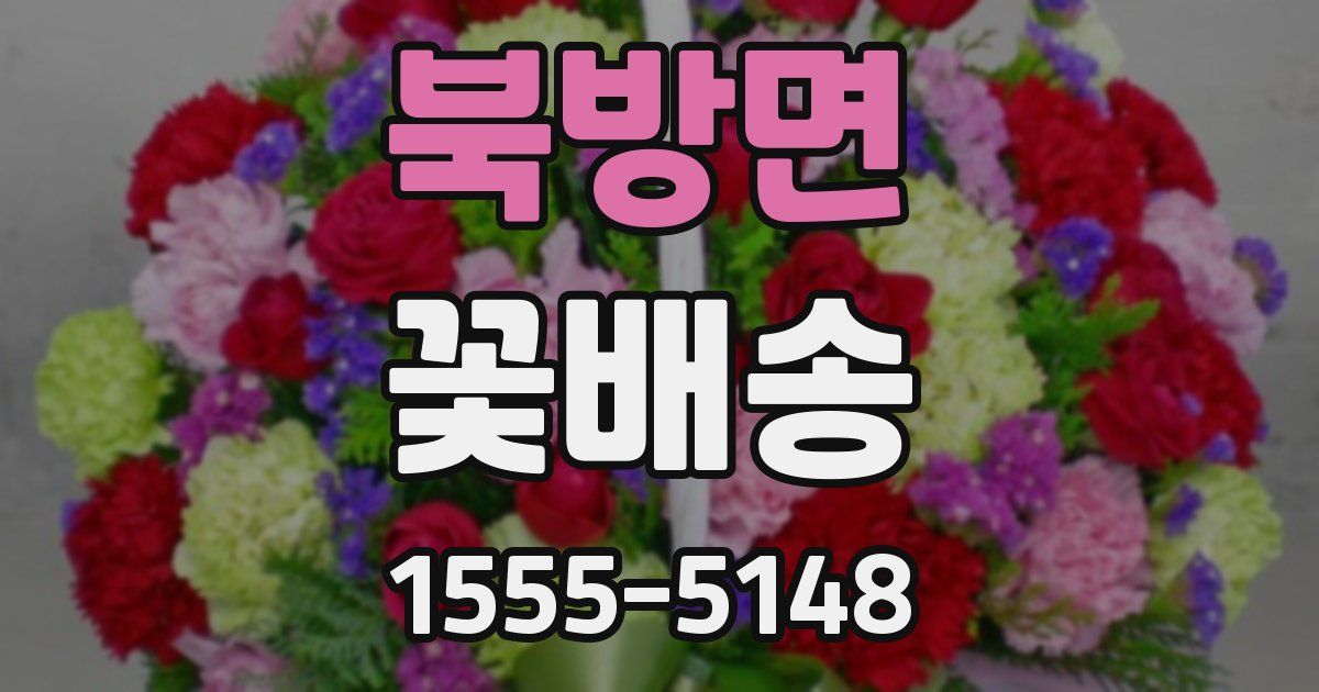 북방면 꽃배송