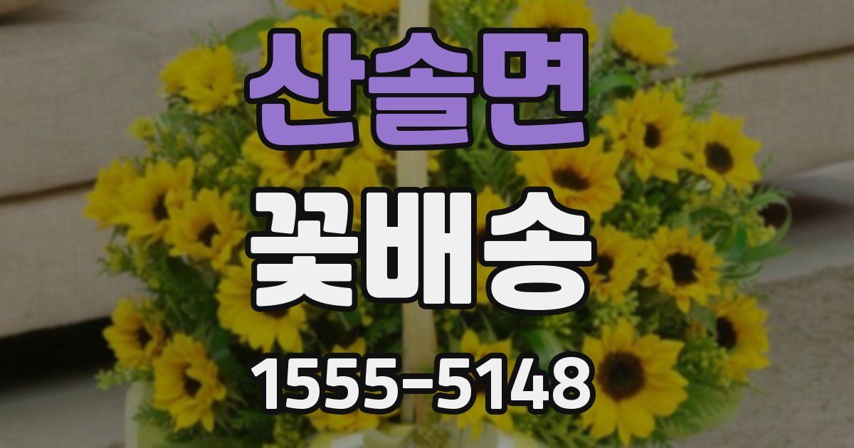 산솔면 꽃배송