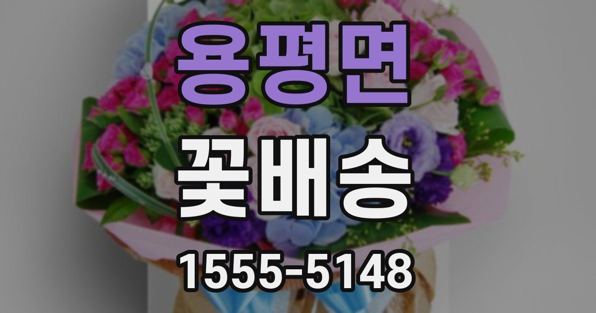 용평면 꽃배송