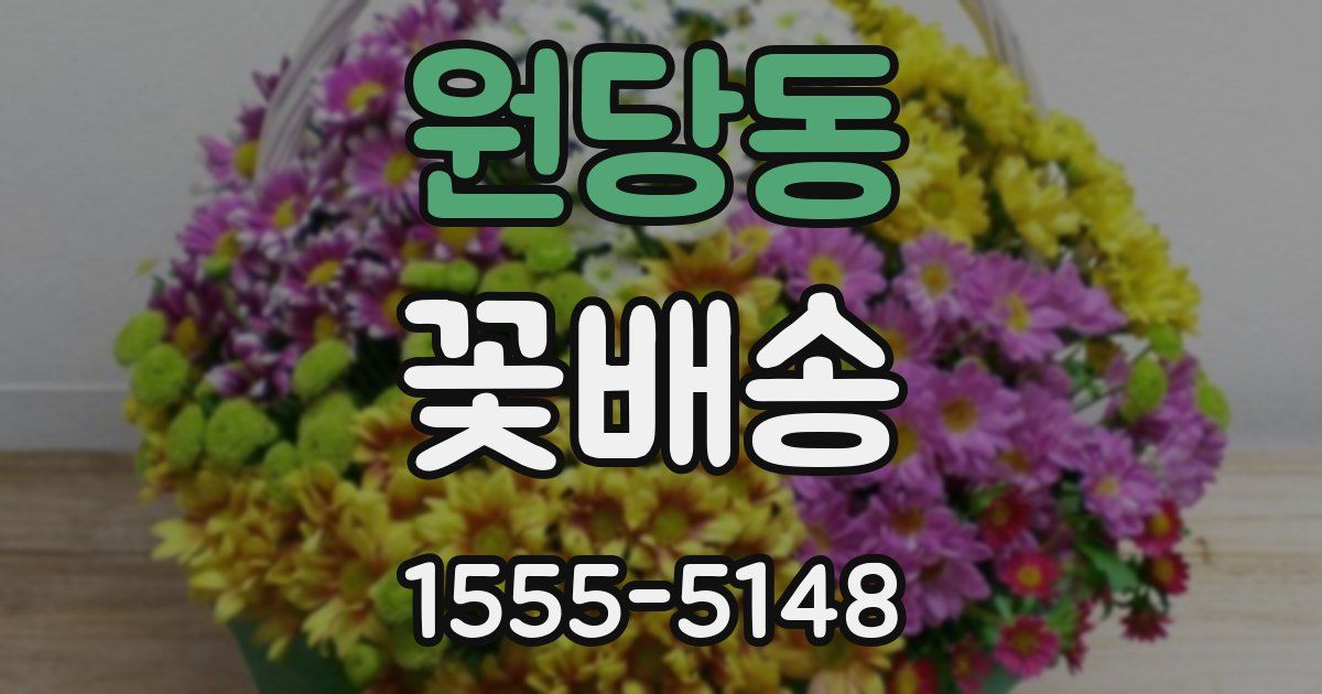 원당동 꽃배송