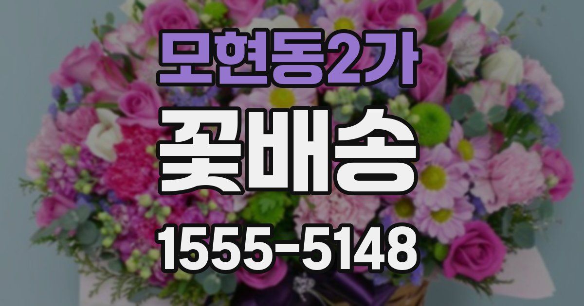 모현동2가 꽃배송