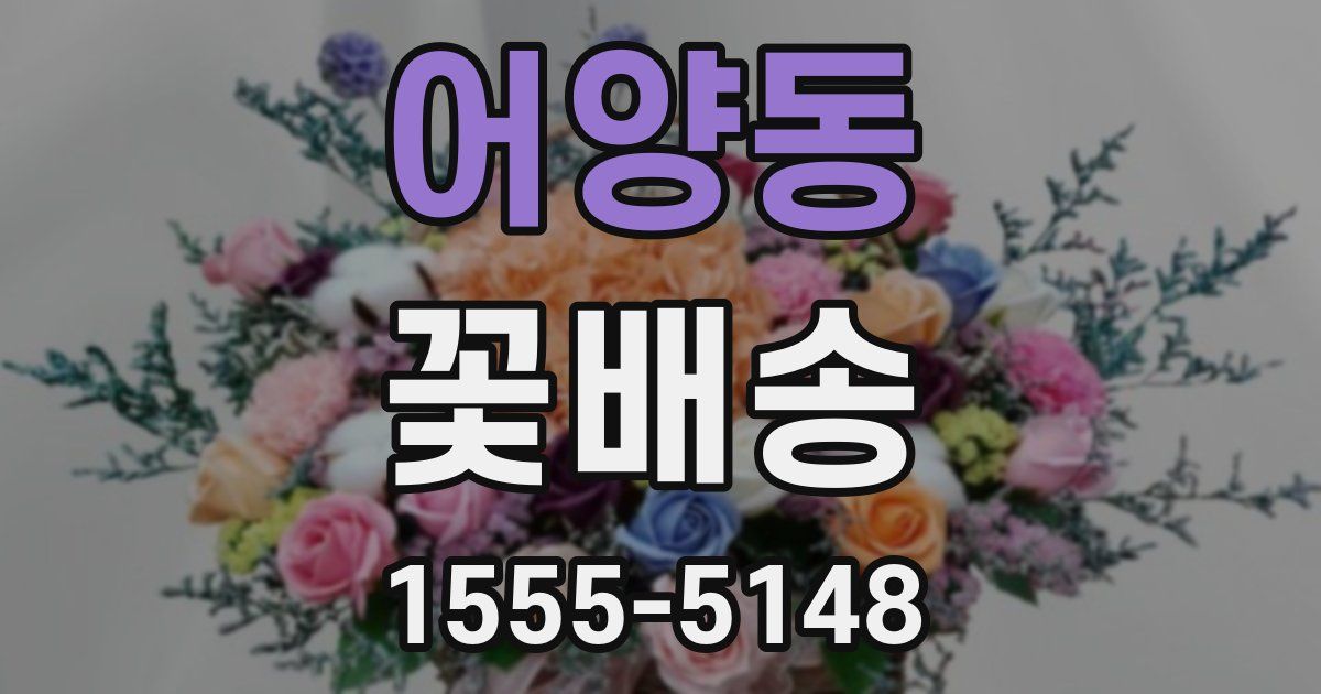 어양동 꽃배송