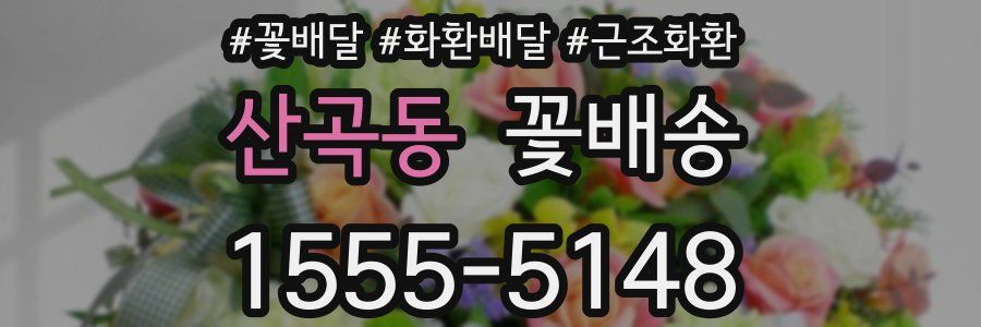 산곡동 꽃배송