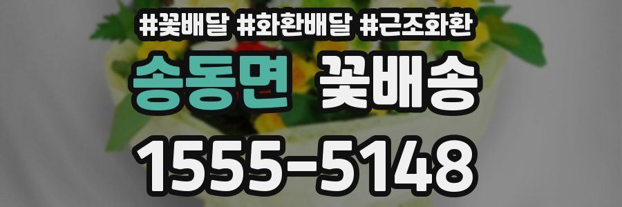 송동면 꽃배송